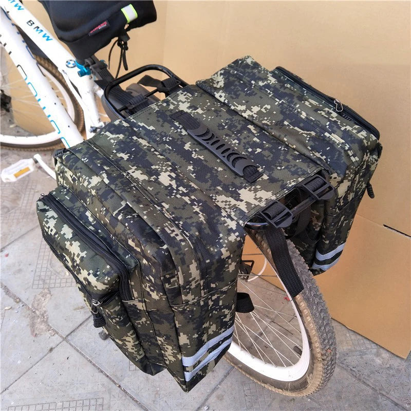 Bike Bag Cycling Double Side Rear Rack Trunk Bag Mountain Road Bicycle Tail Seat Pannier Pack