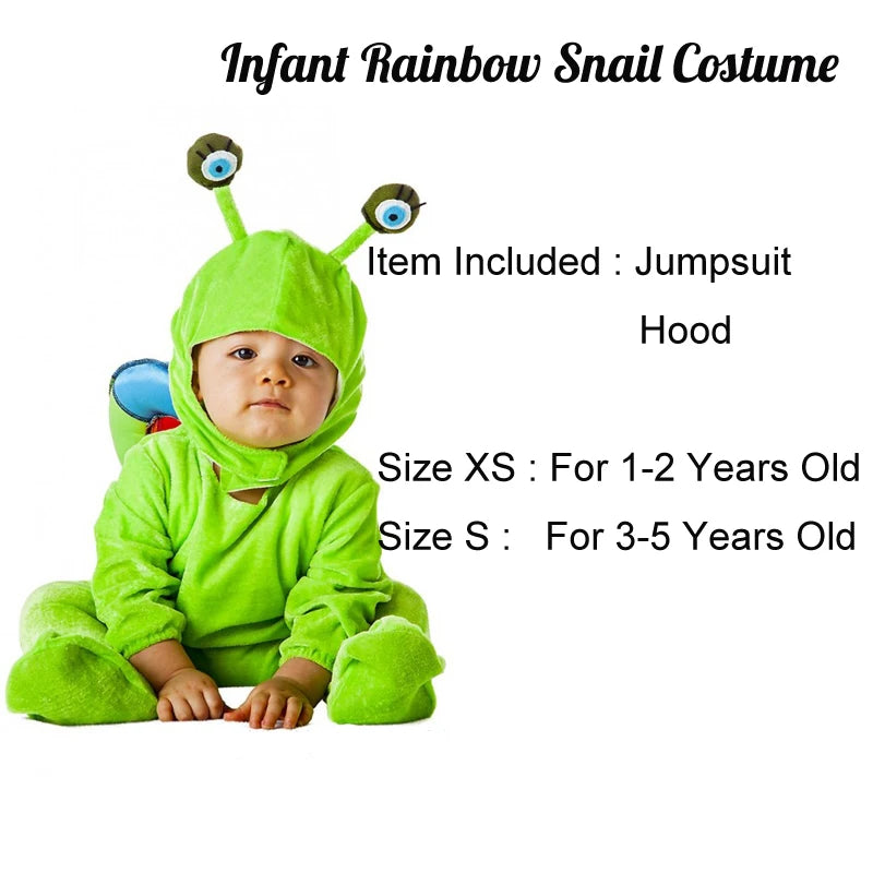 Reneecho Baby Snail Costume Infant Snail Costume Green Halloween Costume For Kids