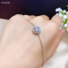 Moissanite women Bracelet