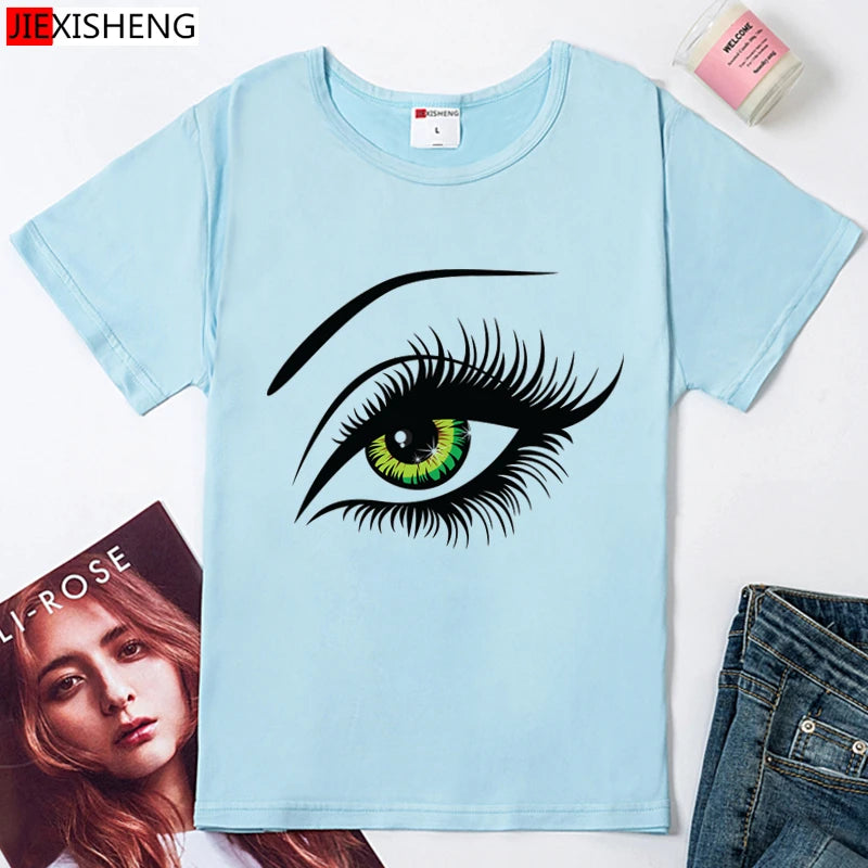 Summer T shirt Women Tops Tees Short Sleeve