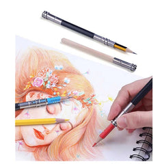 5/10pcs Metal pencil extender pen receiver plain pencil clip double headed pencil extender pencil case kit desenho