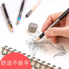 5/10pcs Metal pencil extender pen receiver plain pencil clip double headed pencil extender pencil case kit desenho