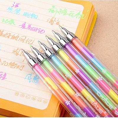 Kawaii Cute Highlighter Marker Stationary 6 Color Pen