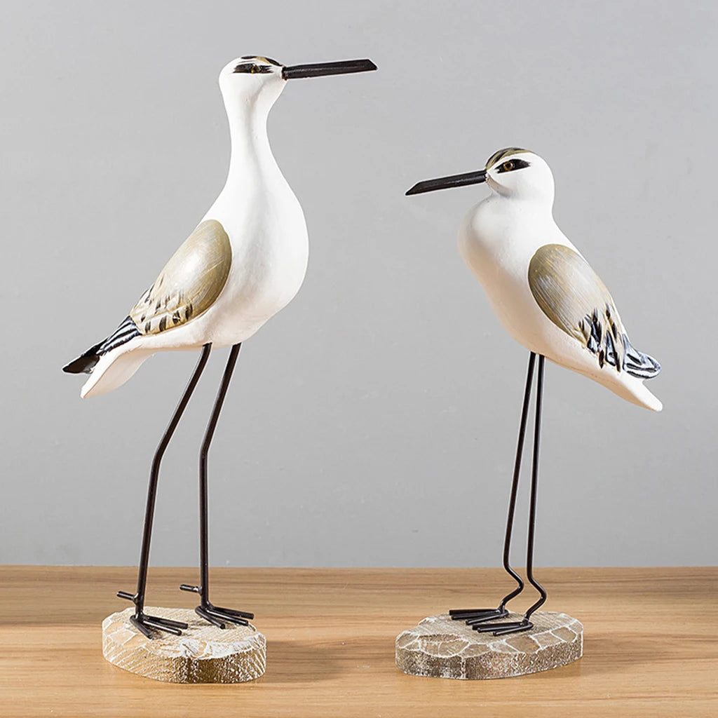 Figurines Garden Sea Bird Model Yard Craft Bird Statue Decorative Office Patio Lawn