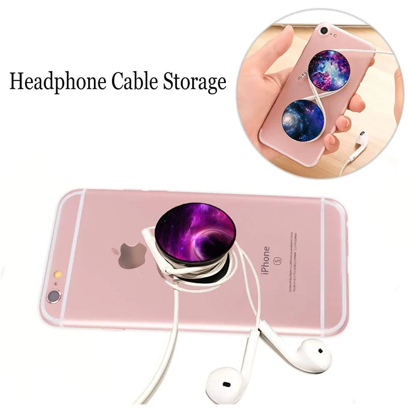 Universal Round Phone Socket Grip For Girls Folding Phone Holder