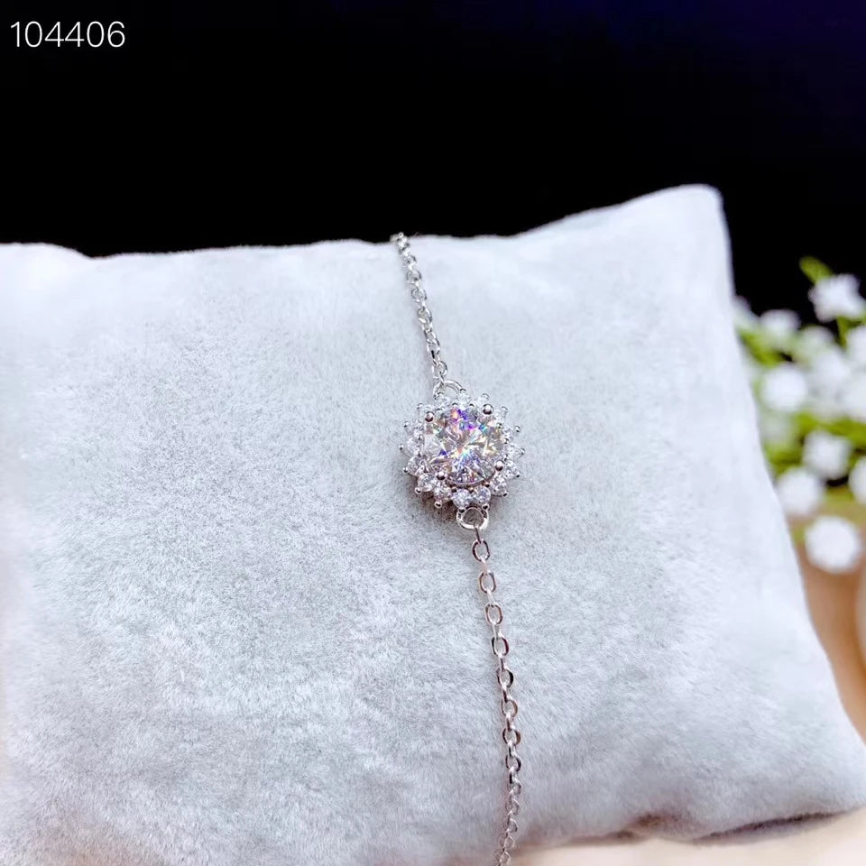 Moissanite women Bracelet