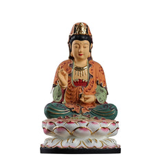 Buddha Figure Statue Guanyin Wood Statue Collection Office Decoration Home Décor Wood Sculpture