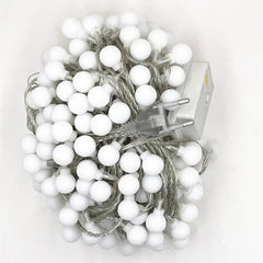 LED Ball String Lights Christmas Bulb Fairy Garlands Outdoor