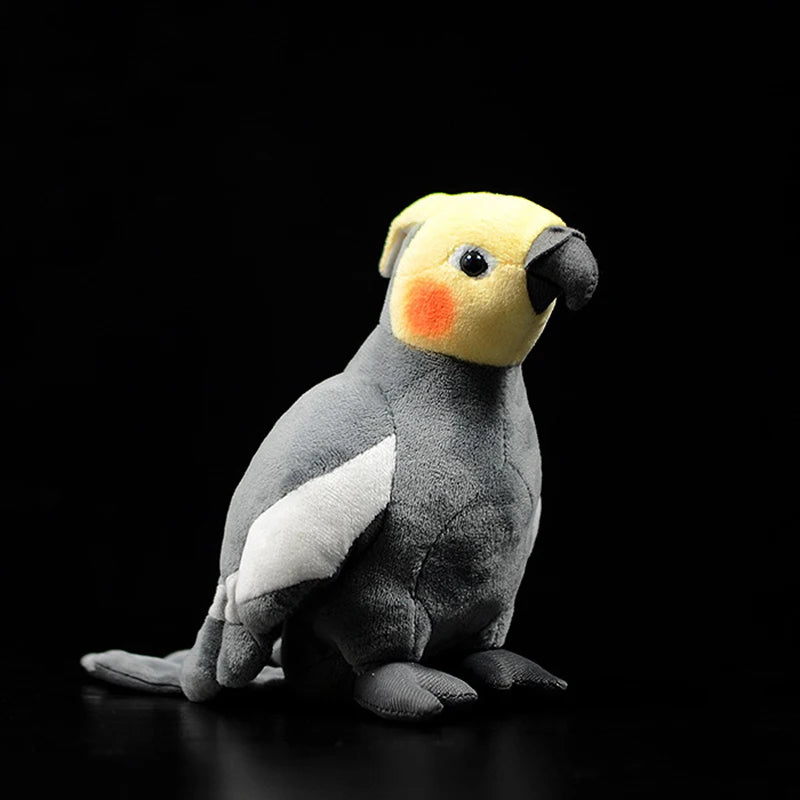 18cm Small Real Life Yellow Cockatiel Plush Toys