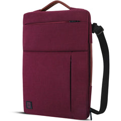 DOMISO Multi-use Strap Laptop Sleeve Bag With Handle For 10" 13" 14" 15.6" 17" Inch Laptop Shockproof Computer Notebook Bag,Red