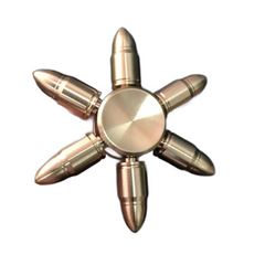 Brass Alloy Hand Finger Tip Gyro Golden Fidget Spinner