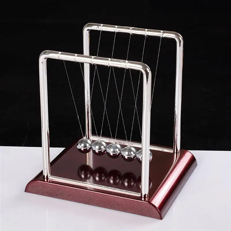 Metal Pendulum Balance Ball Desk Table Decor Physics Science Accessory Desk