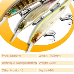 Fishing Lures Artificial Bait Predator Tackle jerkbaits for pike and bass