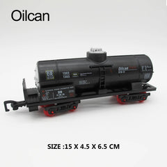 Train Track Cargo Car Carriage Wagons Models Gauge Accessories DIY Toy Classic Electric Trains