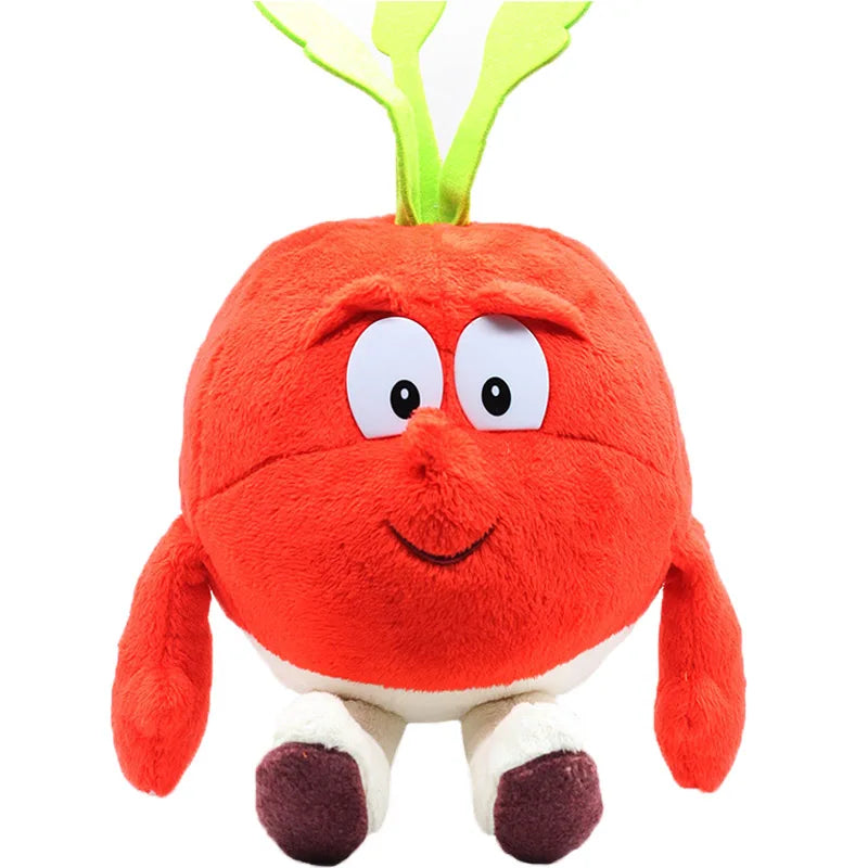 25㎝ Vegetables Fruits Plush Toys Cute Watermelon Garlic Pineapple Banana Soft Stuffed Elf  Plushie Doll for Kids Best Gifts