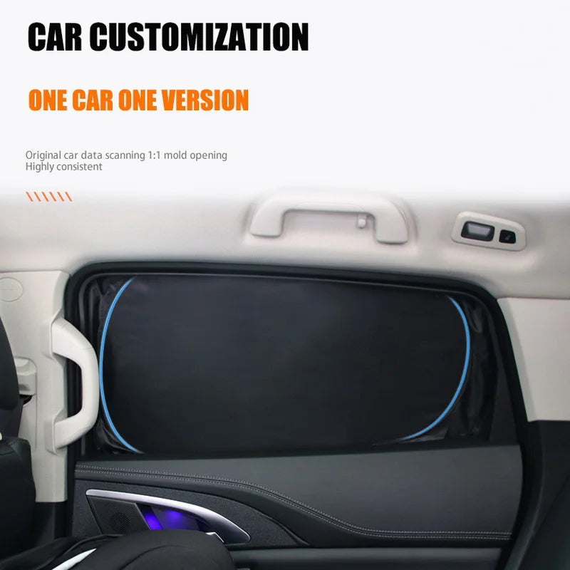 Custom-Fit Privacy Sunshade for Tesla  Rear Windshield