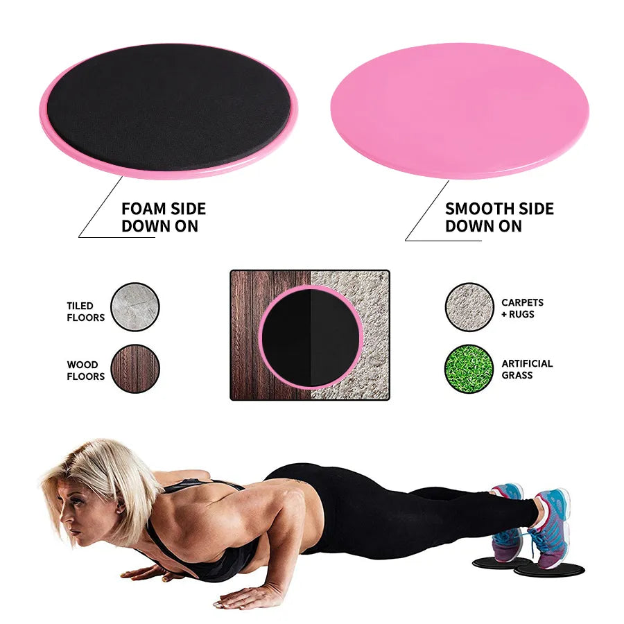 Fitness Core Sliders Exercise Gliding Discs Slider Full-Body Workout Accessories Abdominal Training Yoga Sports Equipment