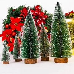 Miniature Christmas Tree Small Artificial Sisal Snow Landscape Architecture Trees For Christmas