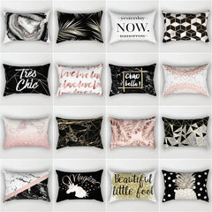 Nordic Personalized Fashion Sofa Waist Pillow Cushion Double-Sided Simple Throw Pillowcase