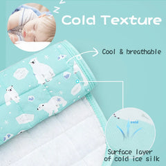 Baby Summer Ice Soft Breathable Mattress Double Sided Cotton Mesh Baby Bedding Set