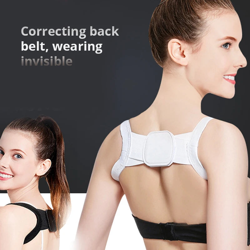 Back Posture Corrector Clavicle Back Support Correction Back Straight Shoulders Brace Strap with Velcro for Adult Children