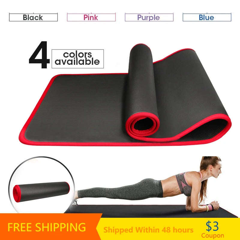 YECOKISO 10MM Extra Thick 183cmX61cm Yoga Mats