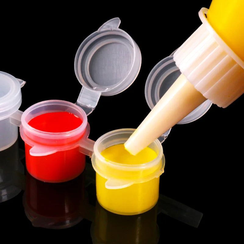 Lonely Finger 5pcs 5ML 6 Joint Pigment Container Box Painting Watercolor Acrylic Oil Paint Supplies for Drawing Art School