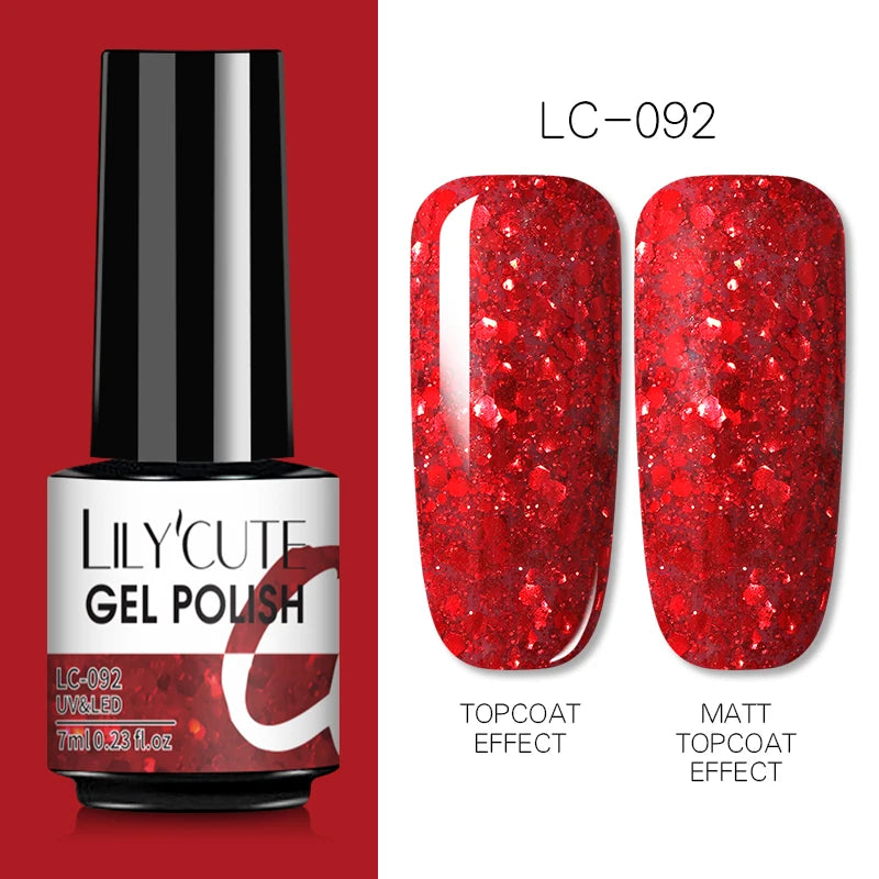 Gel Nail Polish Bright Color Nail Gel Semi Permanent UV Varnish Manicure Soak Off Top Base