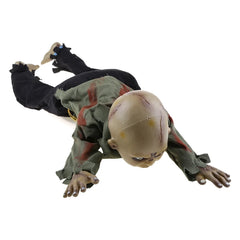 Animated Crawling Baby Zombie Scary Ghost Babies Doll Haunted Halloween Decor Props Supplies