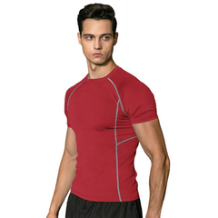 Men's Short Sleeves Fitness Sports T-Shirts Stretch