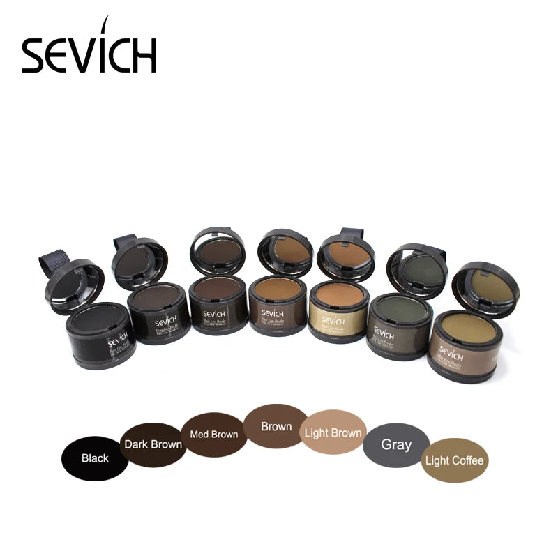 Sevich Hair Fluffy Powder Instantly Black Blonde Root Cover Up Hair Concealer