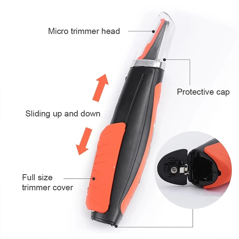 Micro Precision Hair Trimmer Multi-Function Electric Portable Shaver LED Light Shaving Razor