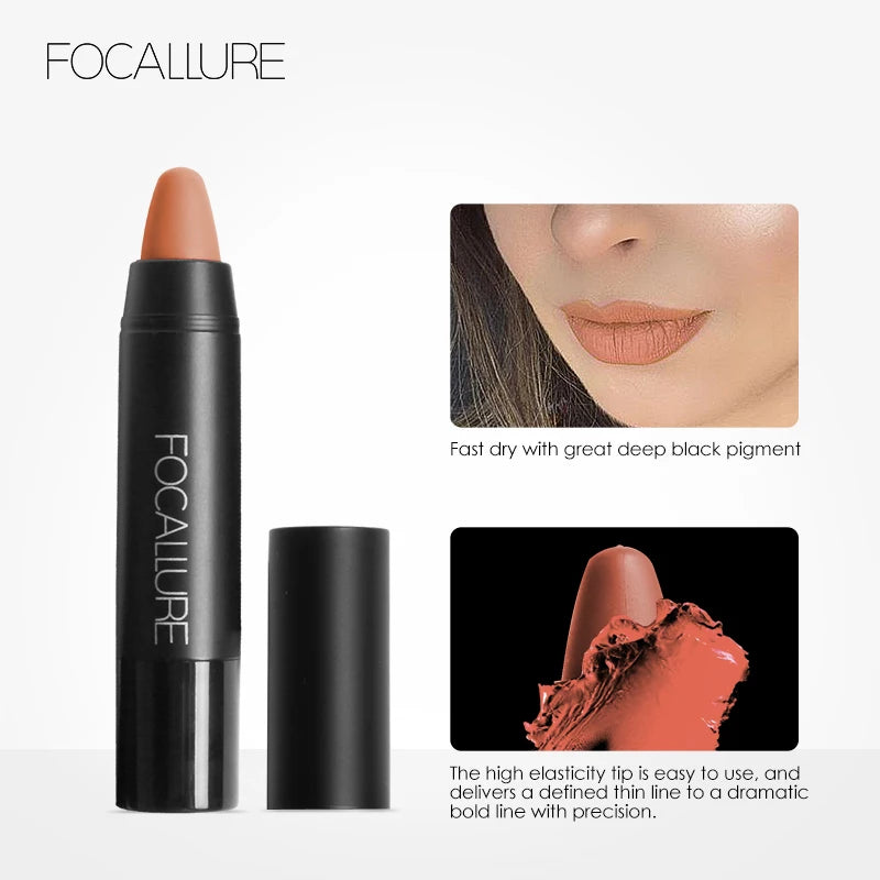 Focallure Matte Lipstick 19 Colors Waterproof Matte Lipsticks Soft Texture Lip Stick