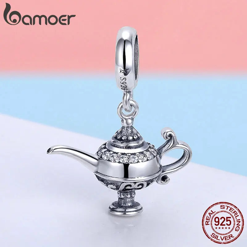 Aladdin's Lamp Pendant Charm fit Original Silver Bracelets