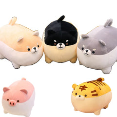 Cute Shiba Inu Dog Cat Pig Plush Toy Stuffed Soft Kawaii Animal Pillow Lovely Gift for Kids Baby Children Good Quality