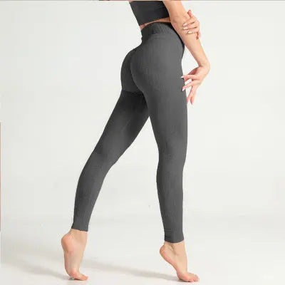 Women's Seamless Joggers Sports Leggings Push Up Workout Tights Woman High Waist Yoga Pants Squatproof Gym Clothing Fitness Suit