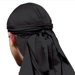 Men's Satin Bandanna Turban Wigs Men Silky Headwear Hat Durag