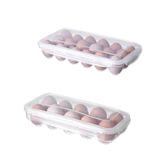 Egg Storage Box Egg Tray with Lid Kitchen Refrigerator Egg Box