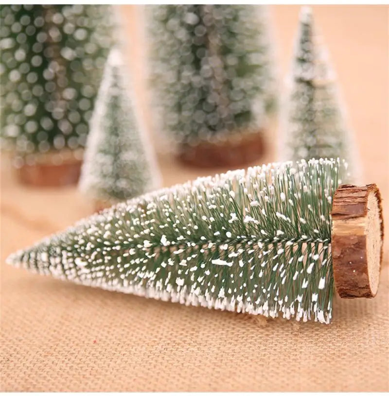 Miniature Christmas Tree Small Artificial Sisal Snow Landscape Architecture Trees For Christmas