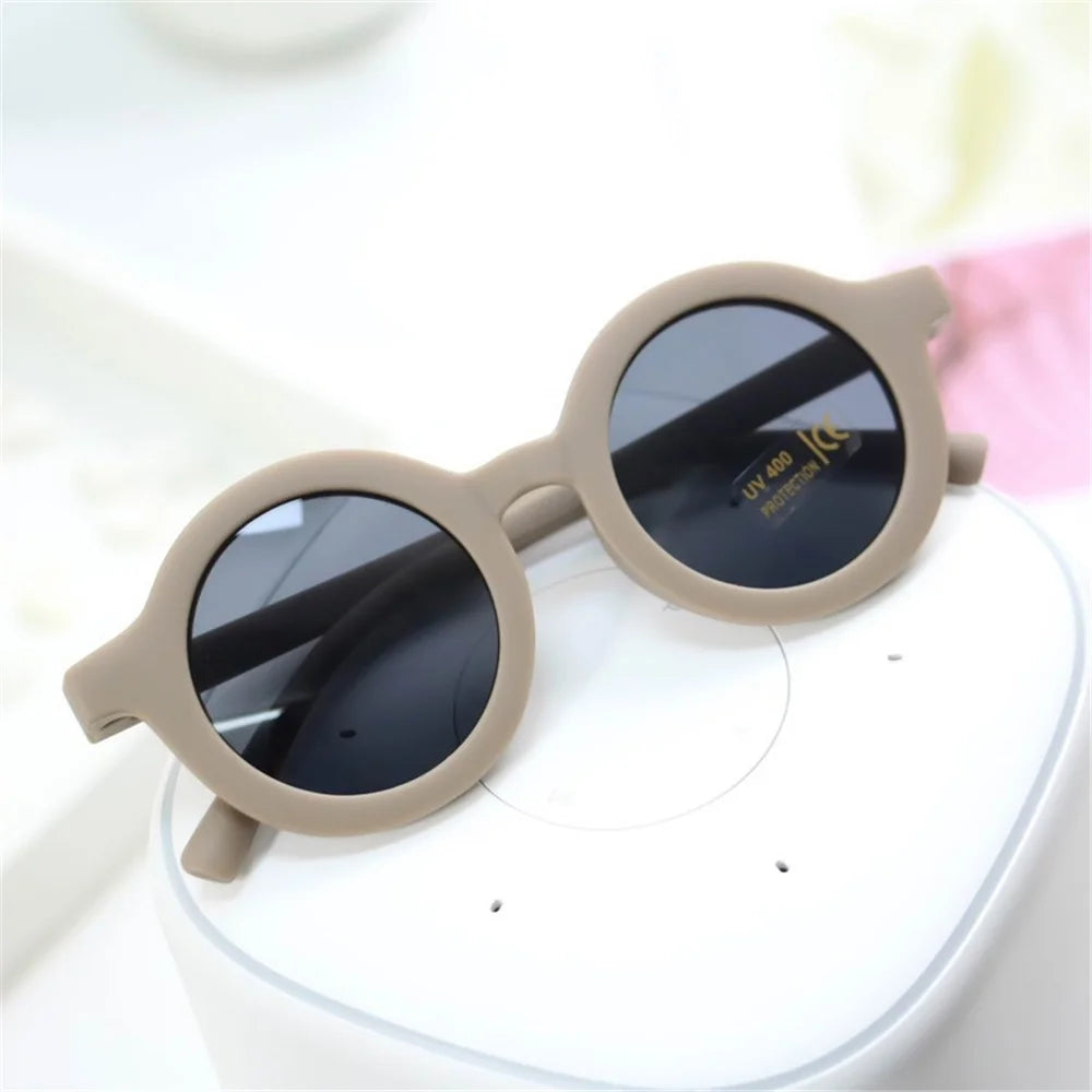 New Child Cute Retro Metal Round Frame Sunglasses  Kids Summer Fashion Wild Glasses Boys And Girls UV400 Protection Eyewear