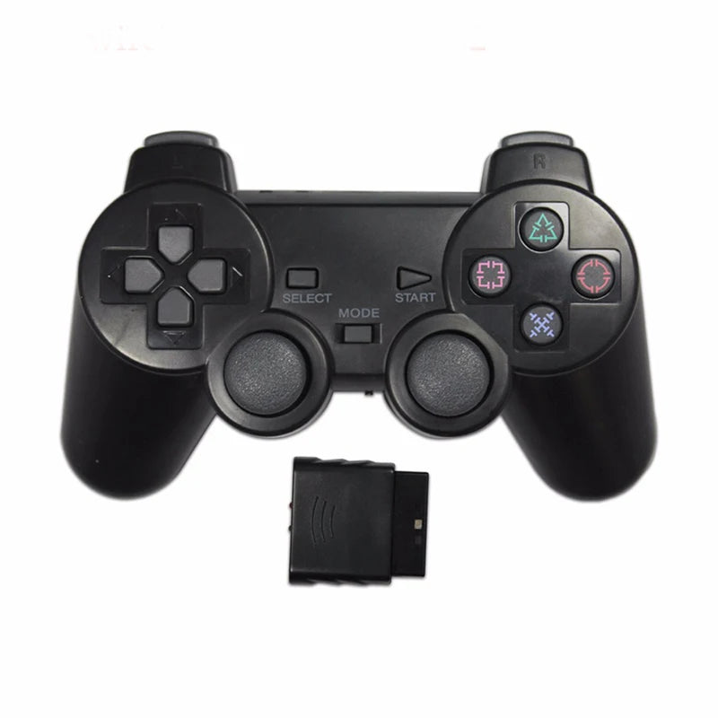 Transparent Color  Wireless Gamepad For Sony PS2  2.4G Vibration Joystick Blutooth Controller For Playstation 2 Joypad