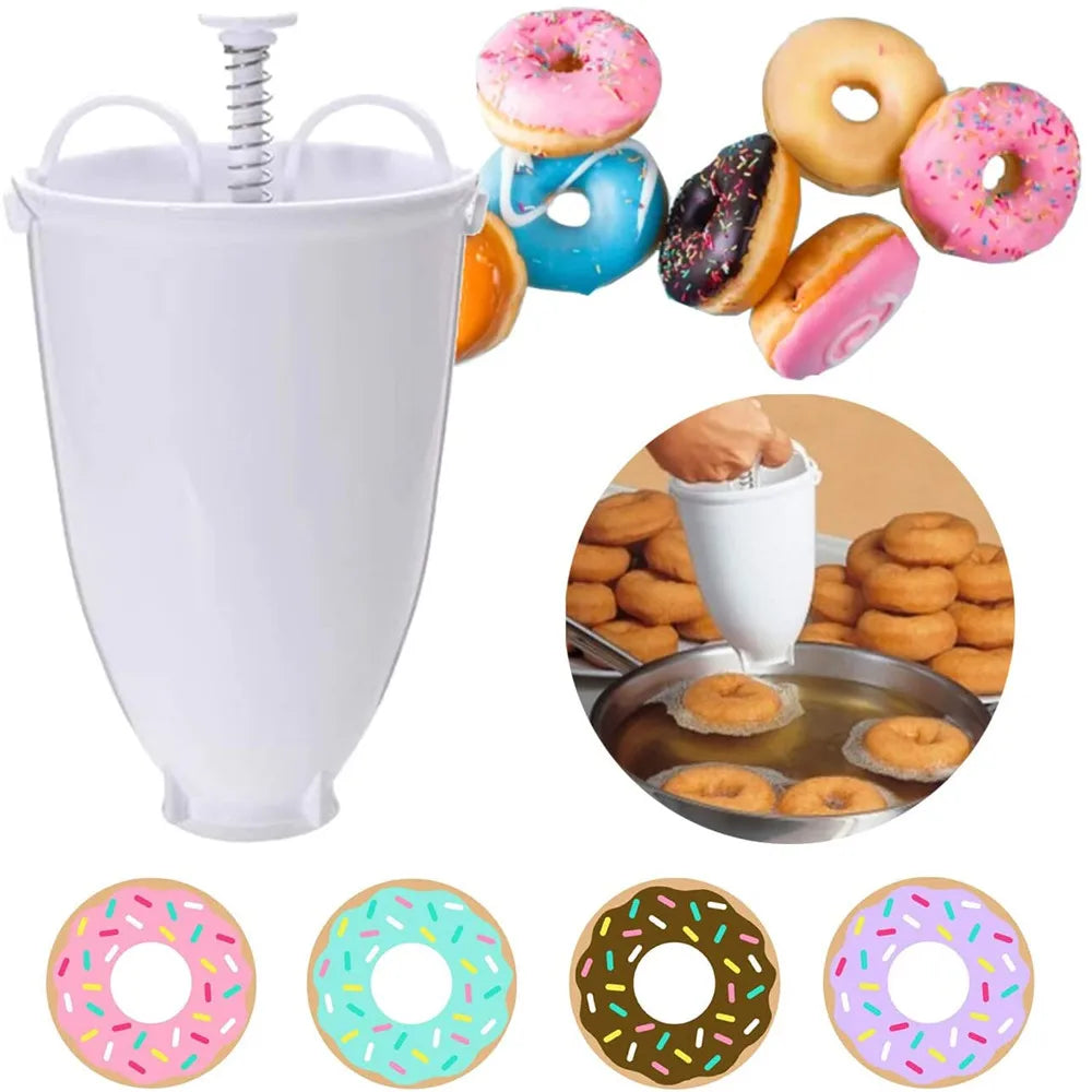 Manual Donut Maker Doughnut Molds Plastic Donut Dispenser Device Baking Mould Donuts