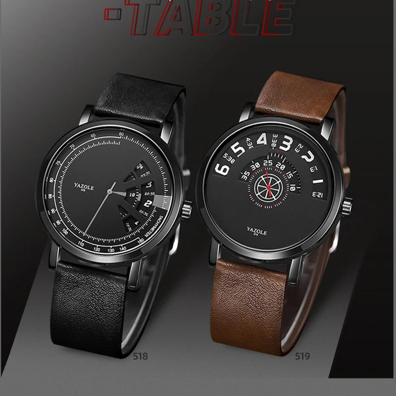 Fashion Watches Men YAZOLE Hot Sales Creative Design Wristwatch