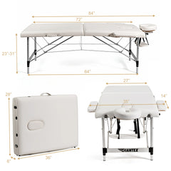 Portable Massage Table Adjustable Facial Salon Spa Bed