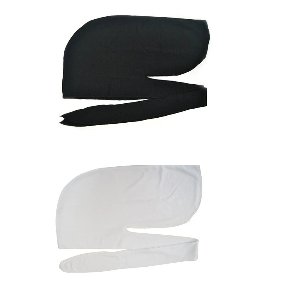 Men's Satin Bandanna Turban Wigs Men Silky Headwear Hat Durag