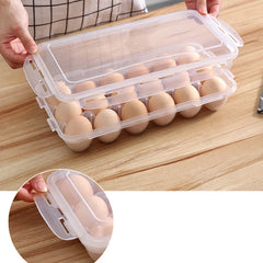 Egg Storage Box Egg Tray with Lid Kitchen Refrigerator Egg Box