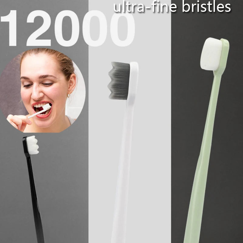 Micro Nano Manual Toothbrush Extra Soft Bristles Toothbrushes With 10,000 Bristles Dental Oral Care Teeth Brush Deep Cleaning