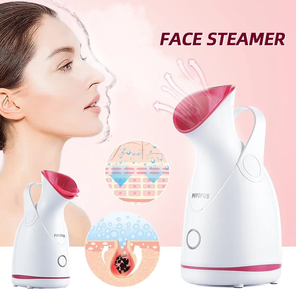 Face Steamer Nano Steam Hot Compress Heating Sprayer Skin Moisturizing Humidifier