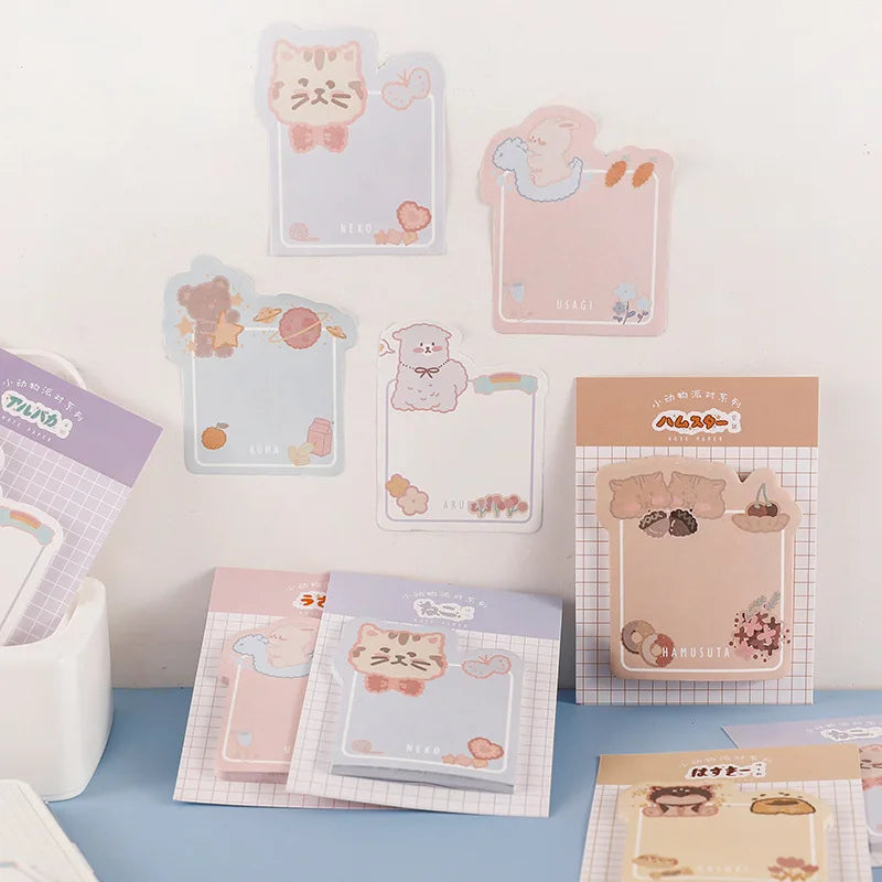 Cute cartoon animal party series Sticky Notes Memo Pad Diary