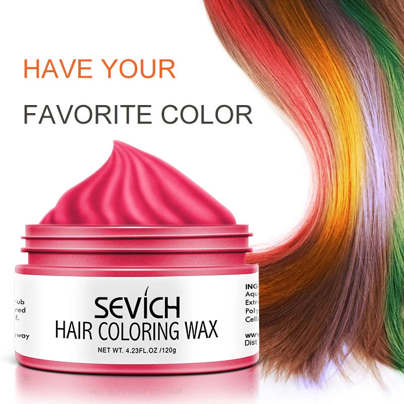 120g Color Hair Wax Styling Hair Dye Clay